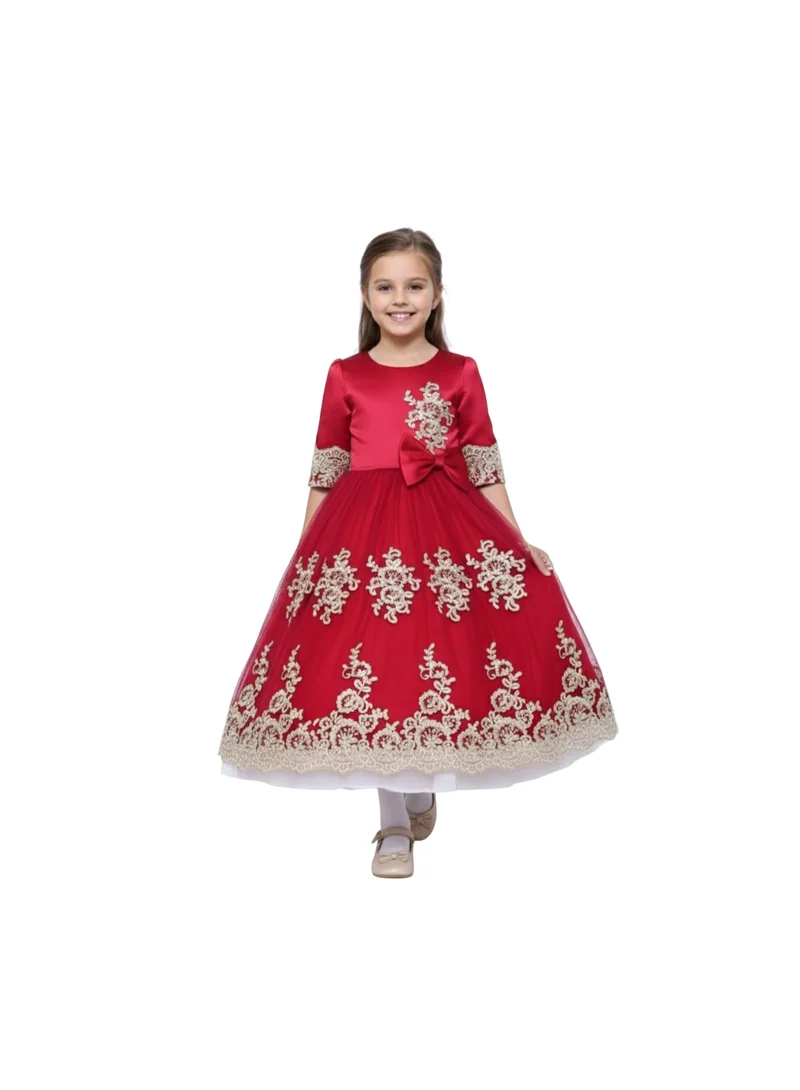 D'Daniela Embroidered Tulle Dress